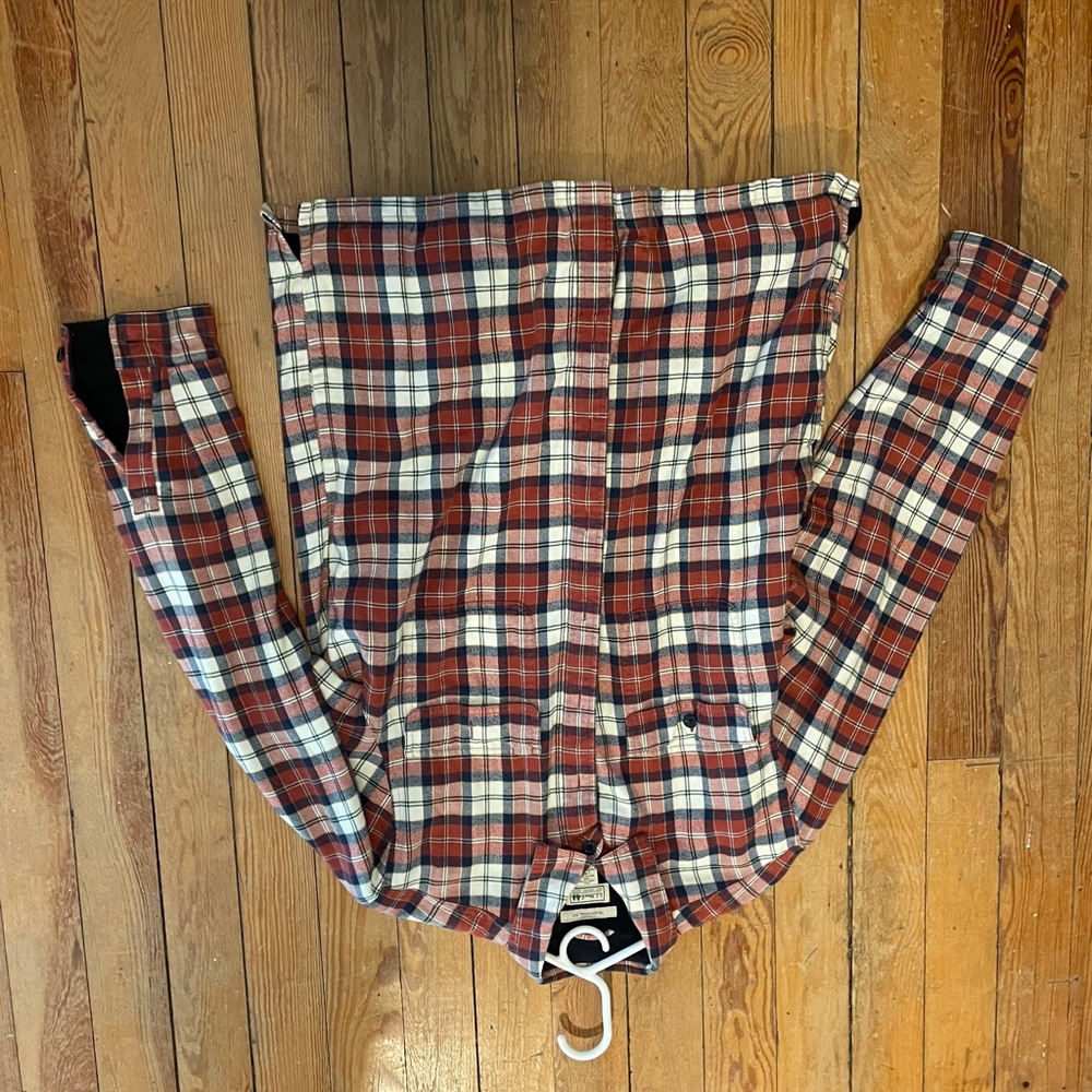 LL BEAN flannel jacket mens size Large